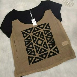 NWT Plent by TracyReese M Anthro black light top